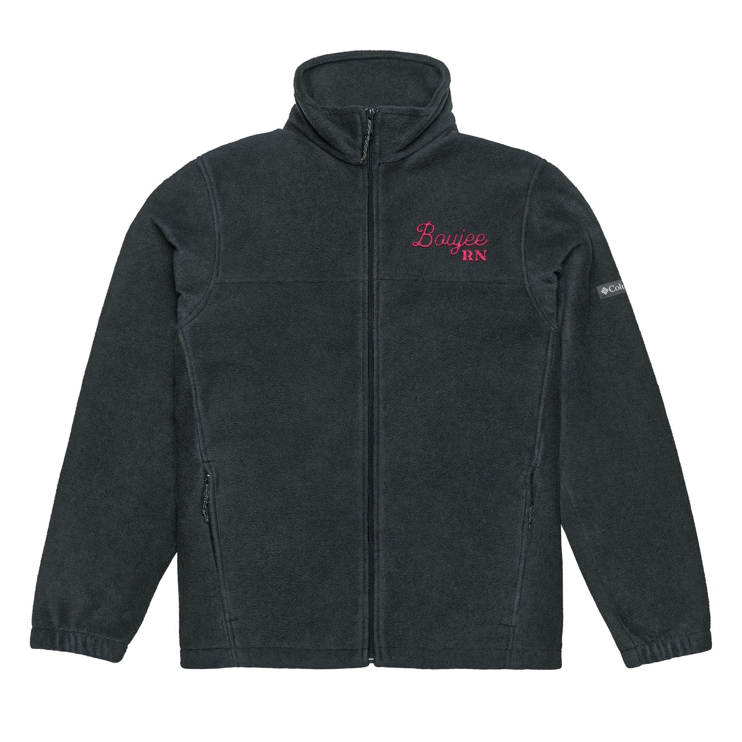 Boujee RN Cozy Embroidered Columbia Fleece Jacket | Perfect for Outdoor Adventures, Gift for Him/Her, Winter Wear, Hiking, Campfire Apparel
