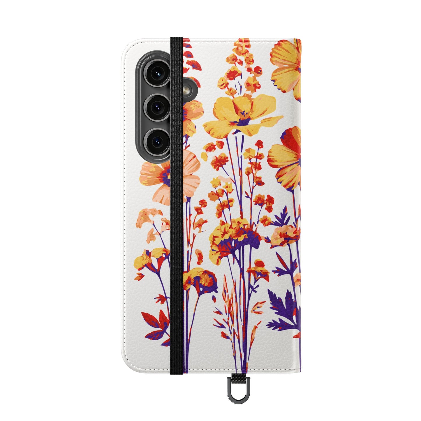 Floral Flip Case - Stylish Phone Wallet with Flower Design