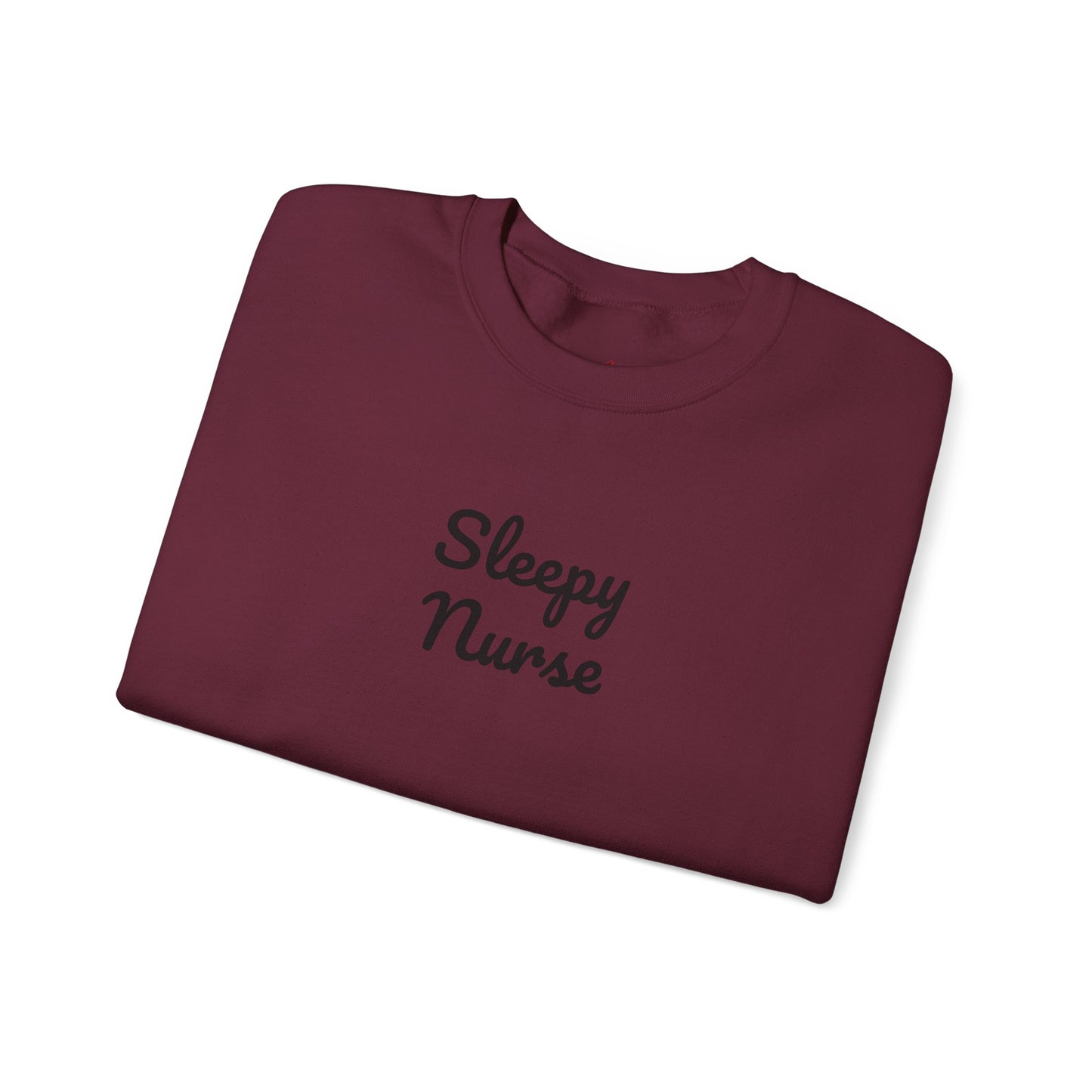 Sleepy Nurse Vibes Unisex Crewneck Sweatshirt - Cozy and Relaxed