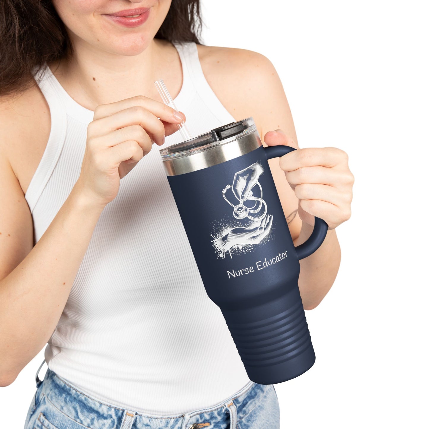 Nurse Educator Insulated Travel Mug, 40oz | Perfect Gift for Nurses, Healthcare Professionals, Teacher Appreciation, Hospital Essentials,