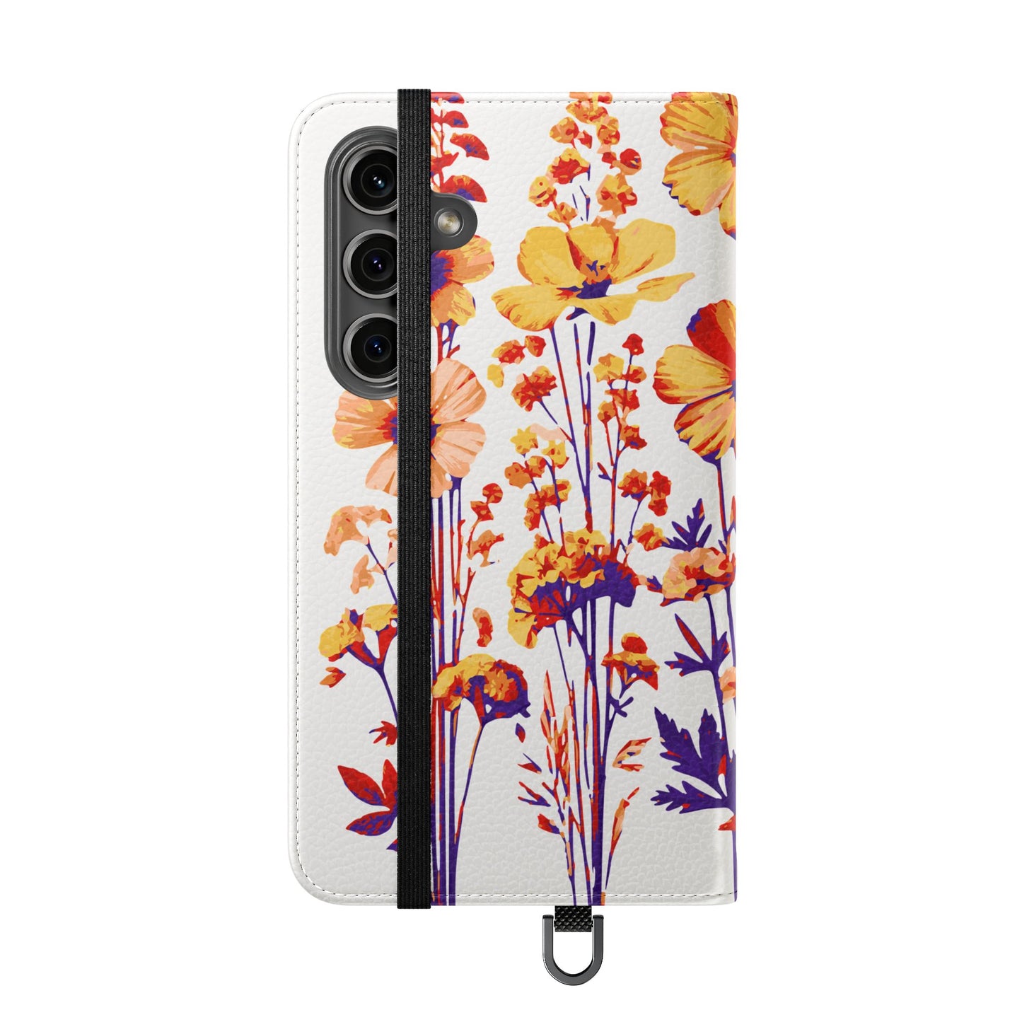 Floral Flip Case - Stylish Phone Wallet with Flower Design