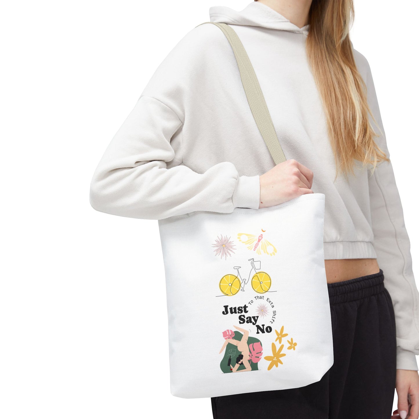 Just Say No Inspirational Tote Bag - Eco-Friendly Carryall for Everyday Use