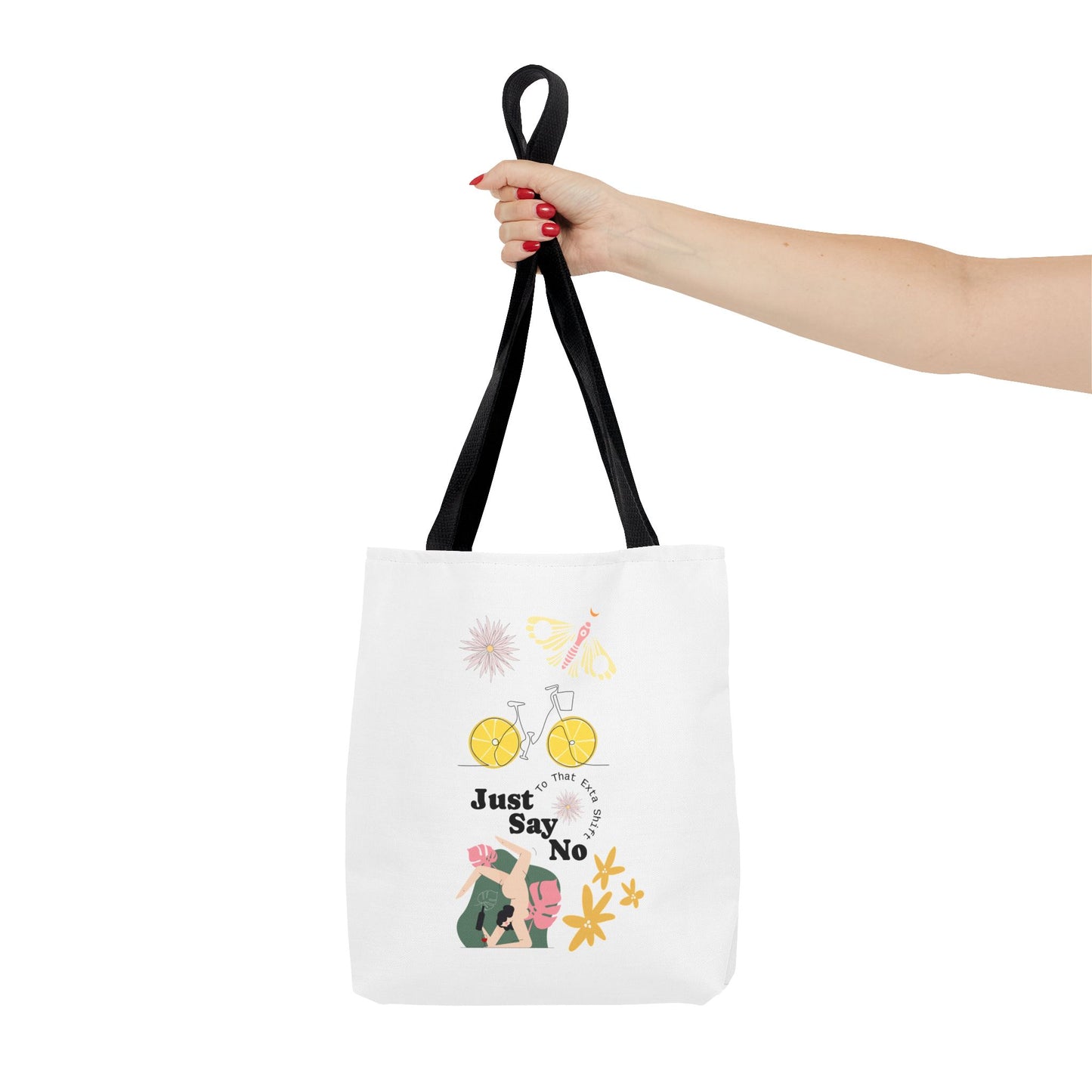Just Say No Inspirational Tote Bag - Eco-Friendly Carryall for Everyday Use