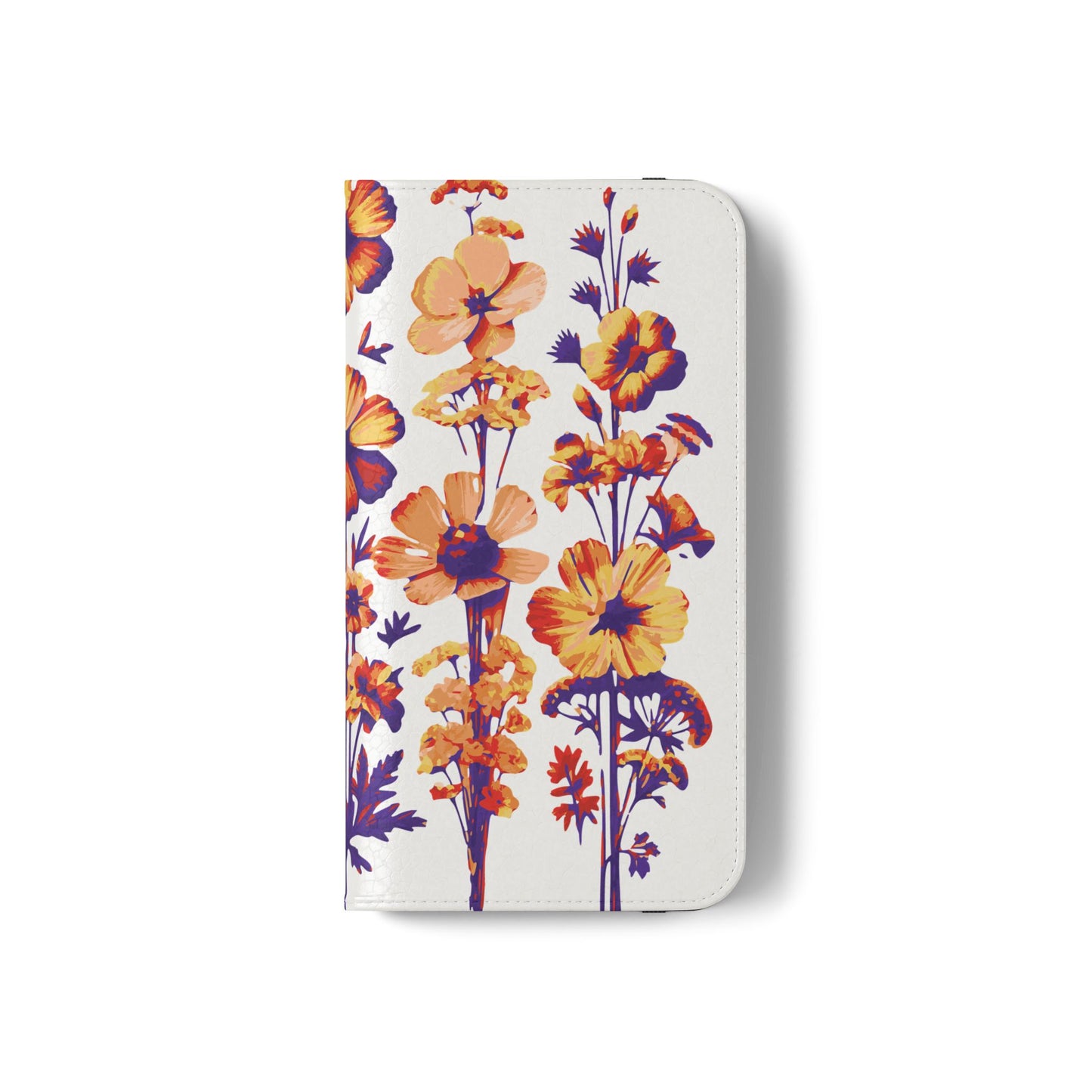 Floral Flip Case - Stylish Phone Wallet with Flower Design