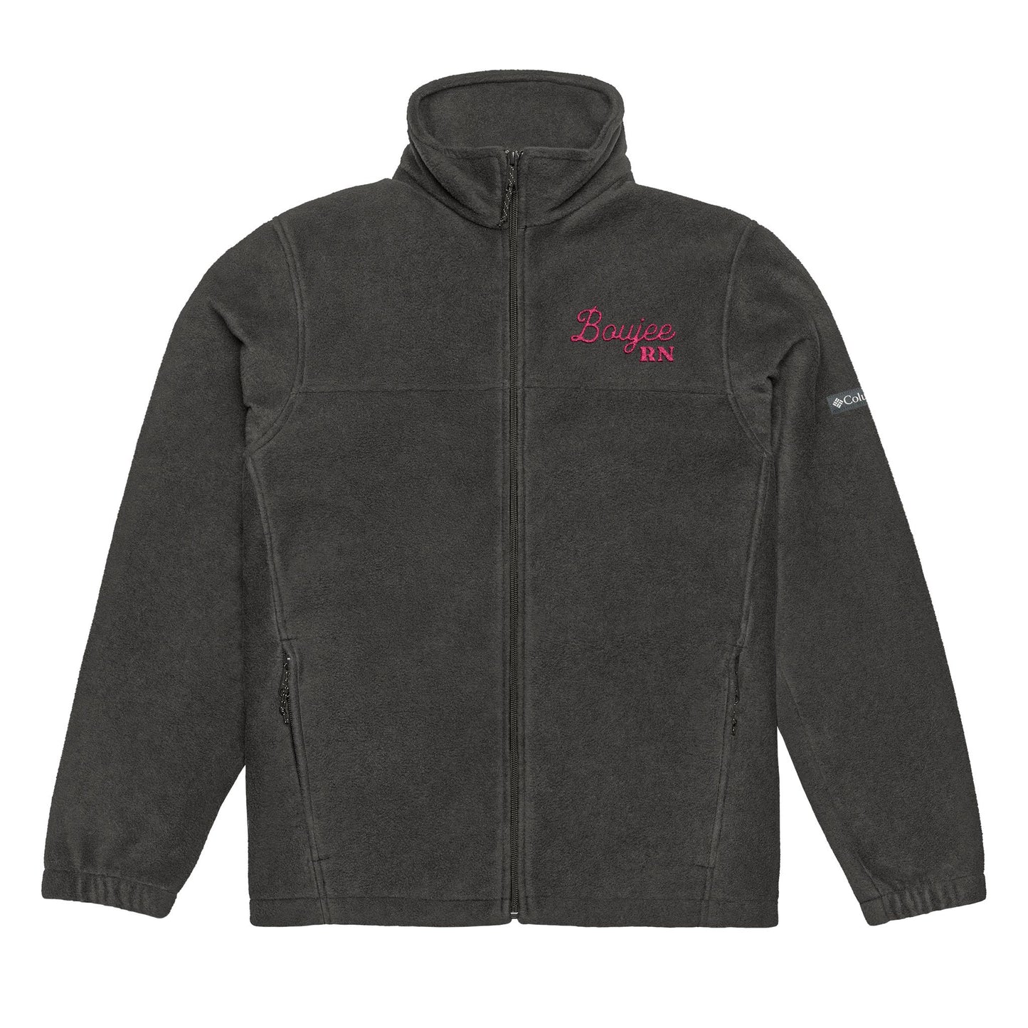 Boujee RN Cozy Embroidered Columbia Fleece Jacket | Perfect for Outdoor Adventures, Gift for Him/Her, Winter Wear, Hiking, Campfire Apparel
