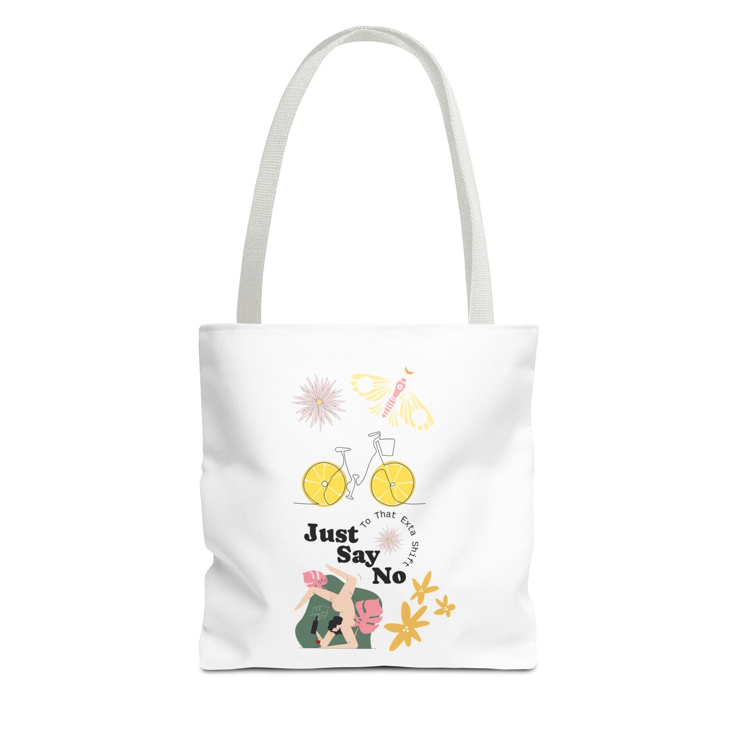 Just Say No Inspirational Tote Bag - Eco-Friendly Carryall for Everyday Use
