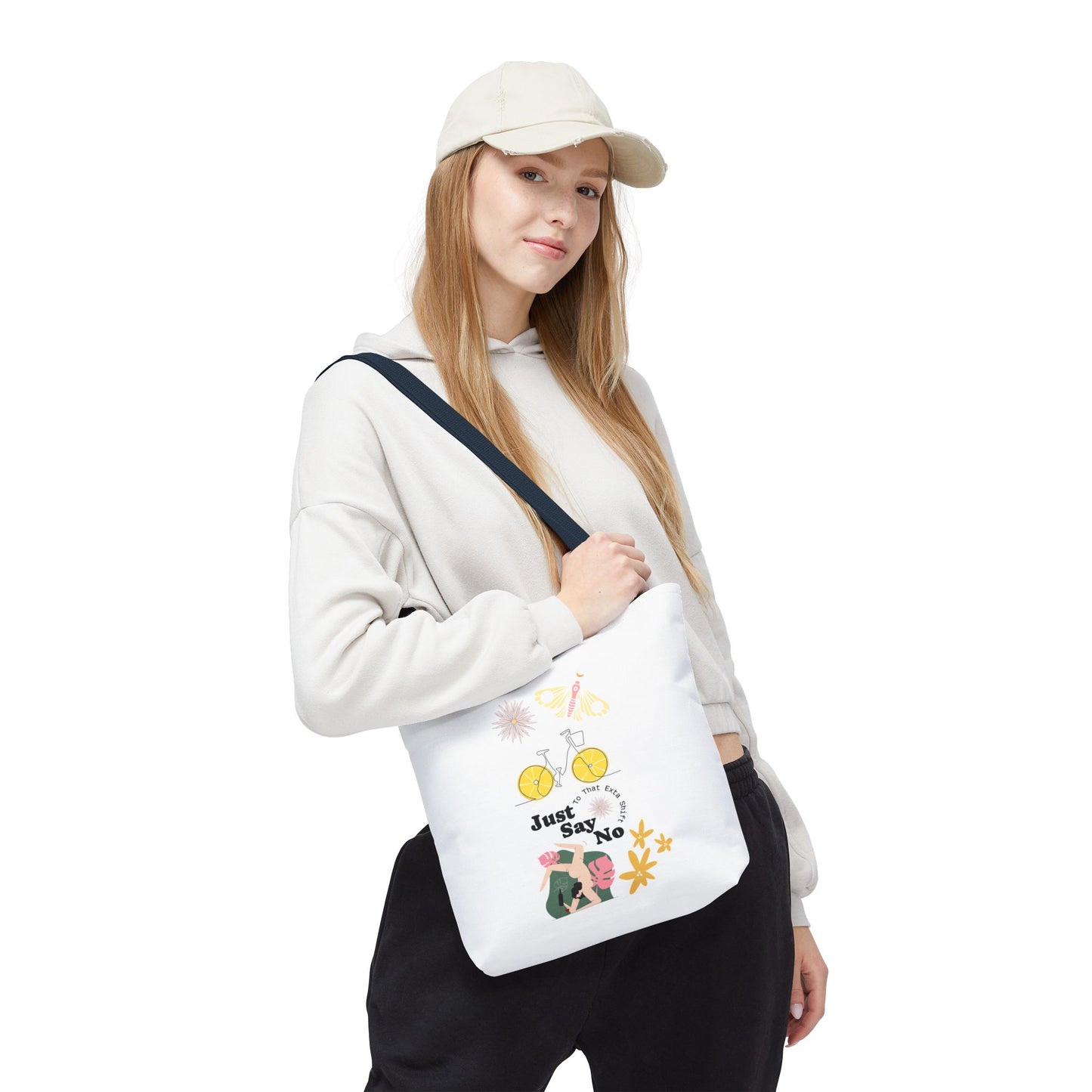 Just Say No Inspirational Tote Bag - Eco-Friendly Carryall for Everyday Use