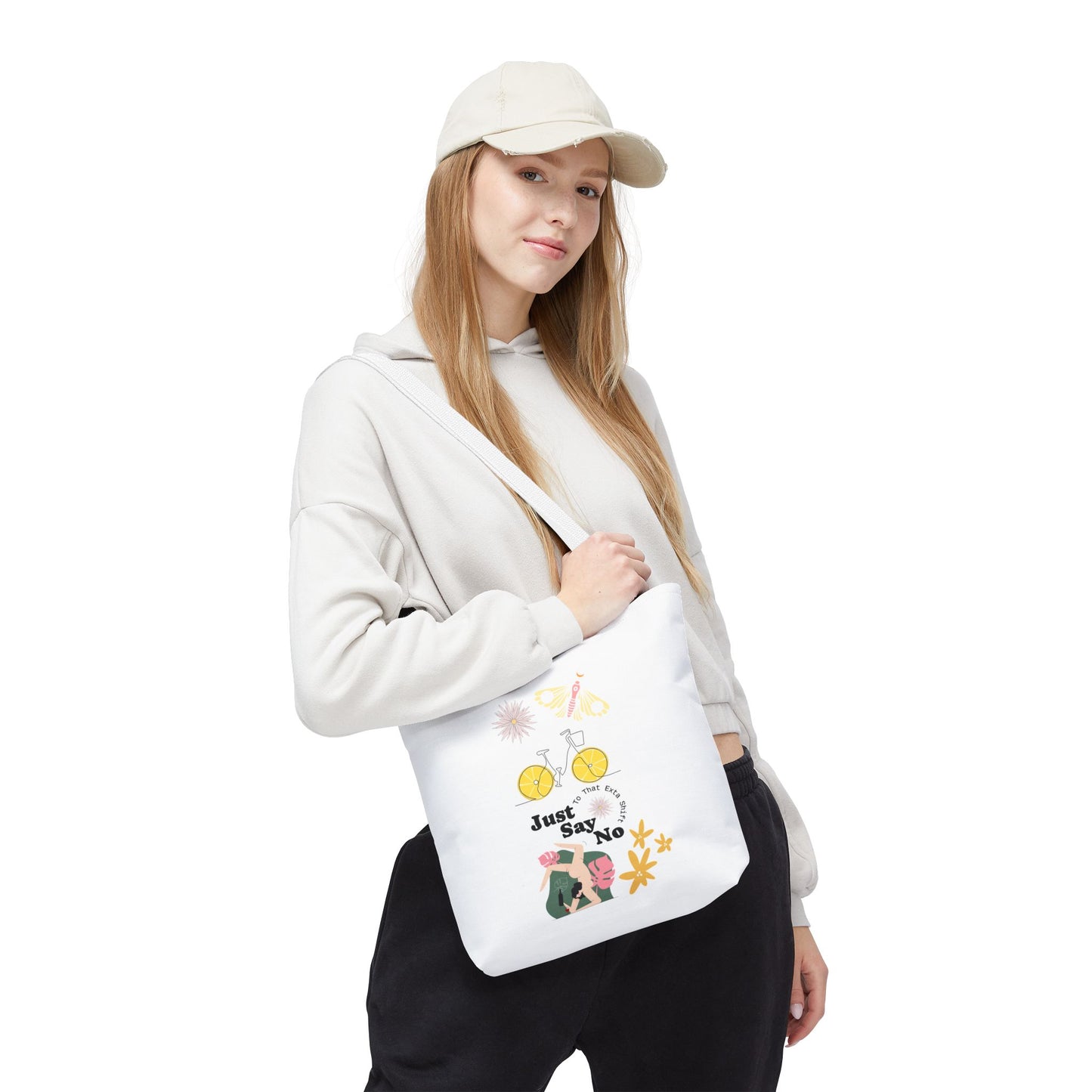 Just Say No Inspirational Tote Bag - Eco-Friendly Carryall for Everyday Use