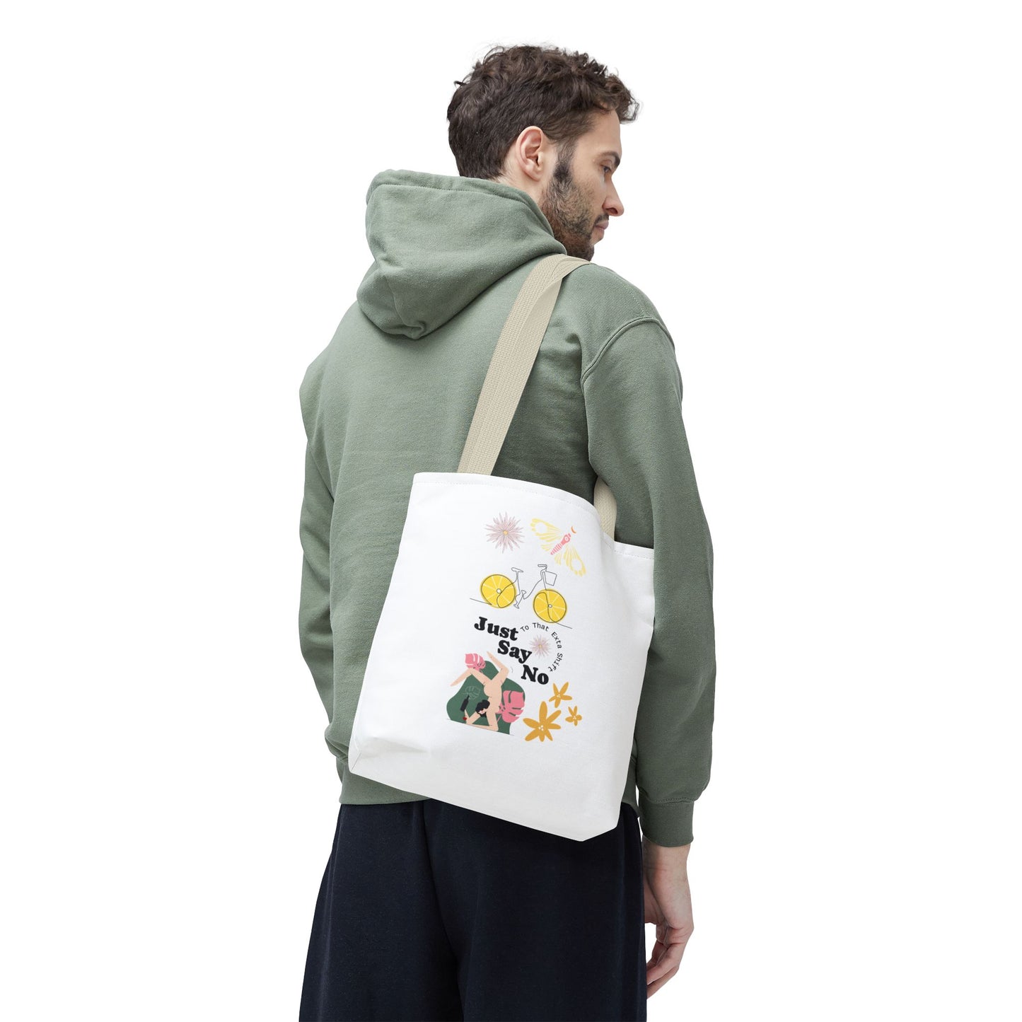 Just Say No Inspirational Tote Bag - Eco-Friendly Carryall for Everyday Use