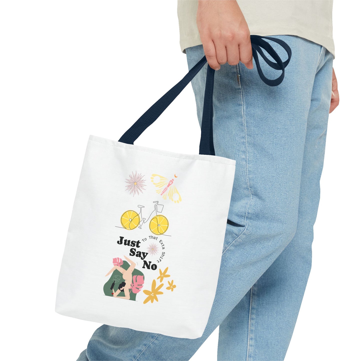 Just Say No Inspirational Tote Bag - Eco-Friendly Carryall for Everyday Use