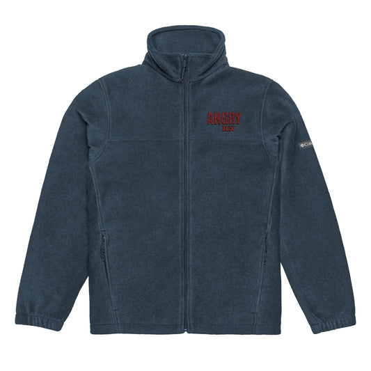 Angry RN Cozy Embroidered Columbia Fleece Jacket | Perfect for Outdoor Adventures, Gift for Him/Her, Winter Wear, Hiking, Campfire Apparel