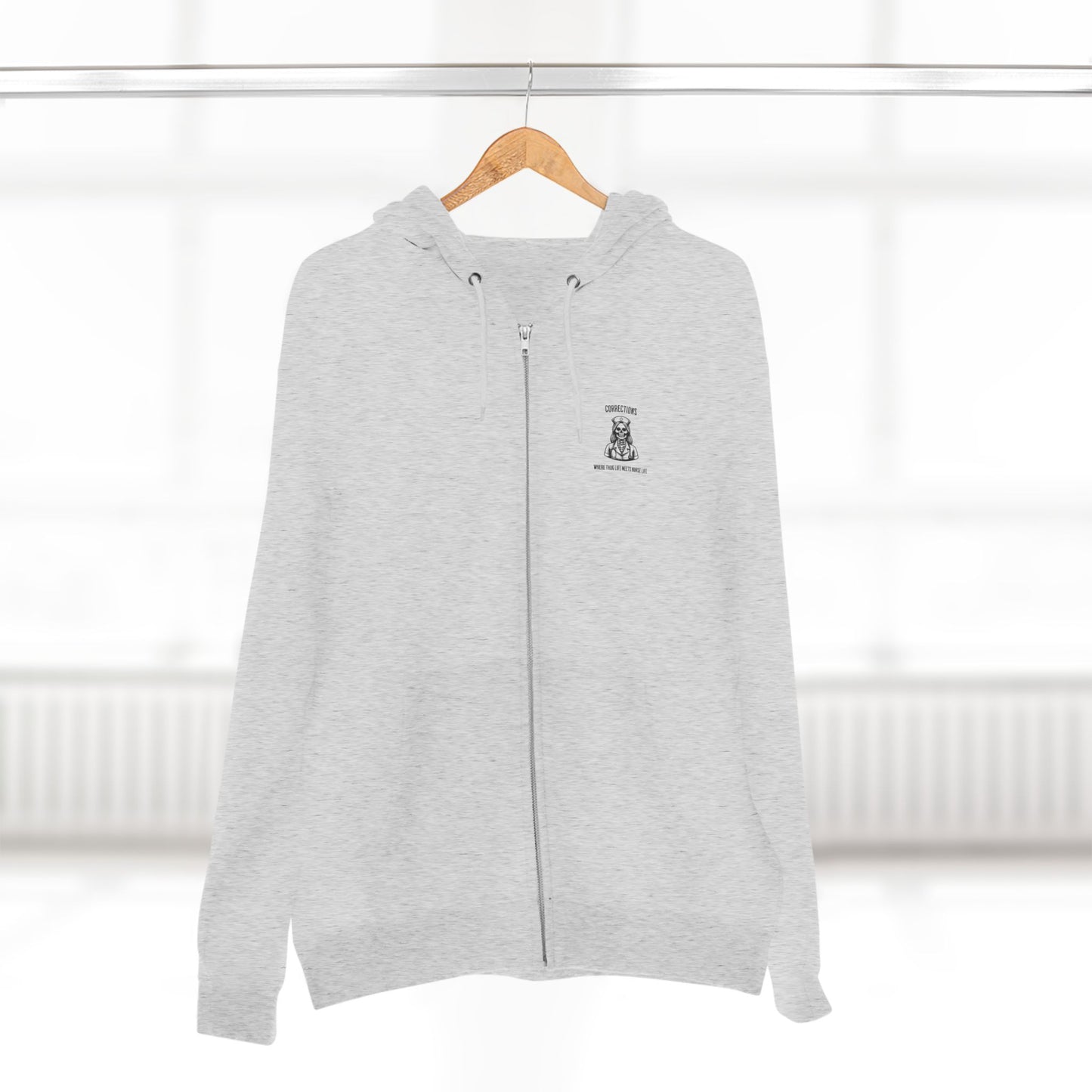Nurse Life Zip Hoodie, Corrections Nurse Jacket, Thug Life Nurse Hoodie, Hard Core Nurse Apparel, Nurse Merchandise