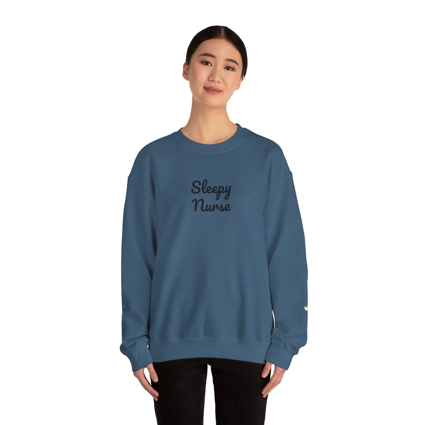 Sleepy Nurse Vibes Unisex Crewneck Sweatshirt - Cozy and Relaxed