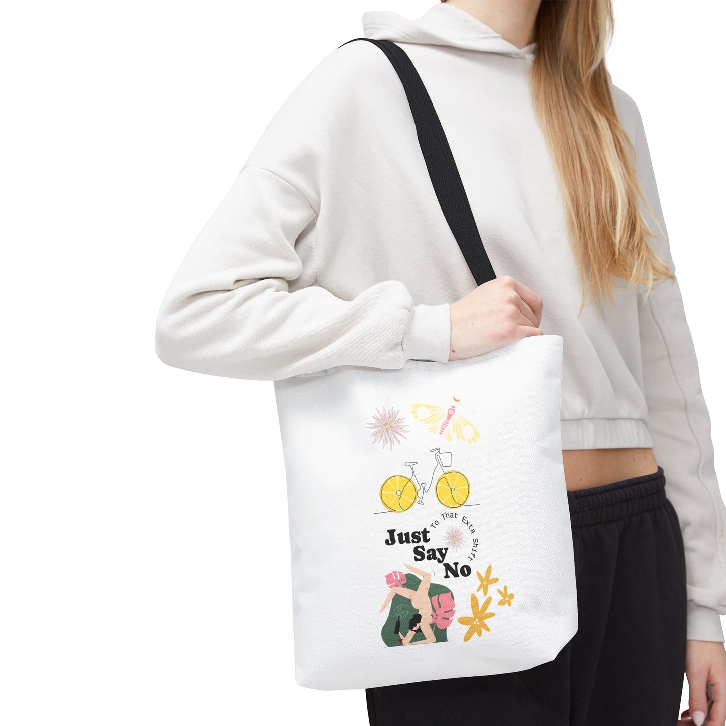 Just Say No Inspirational Tote Bag - Eco-Friendly Carryall for Everyday Use