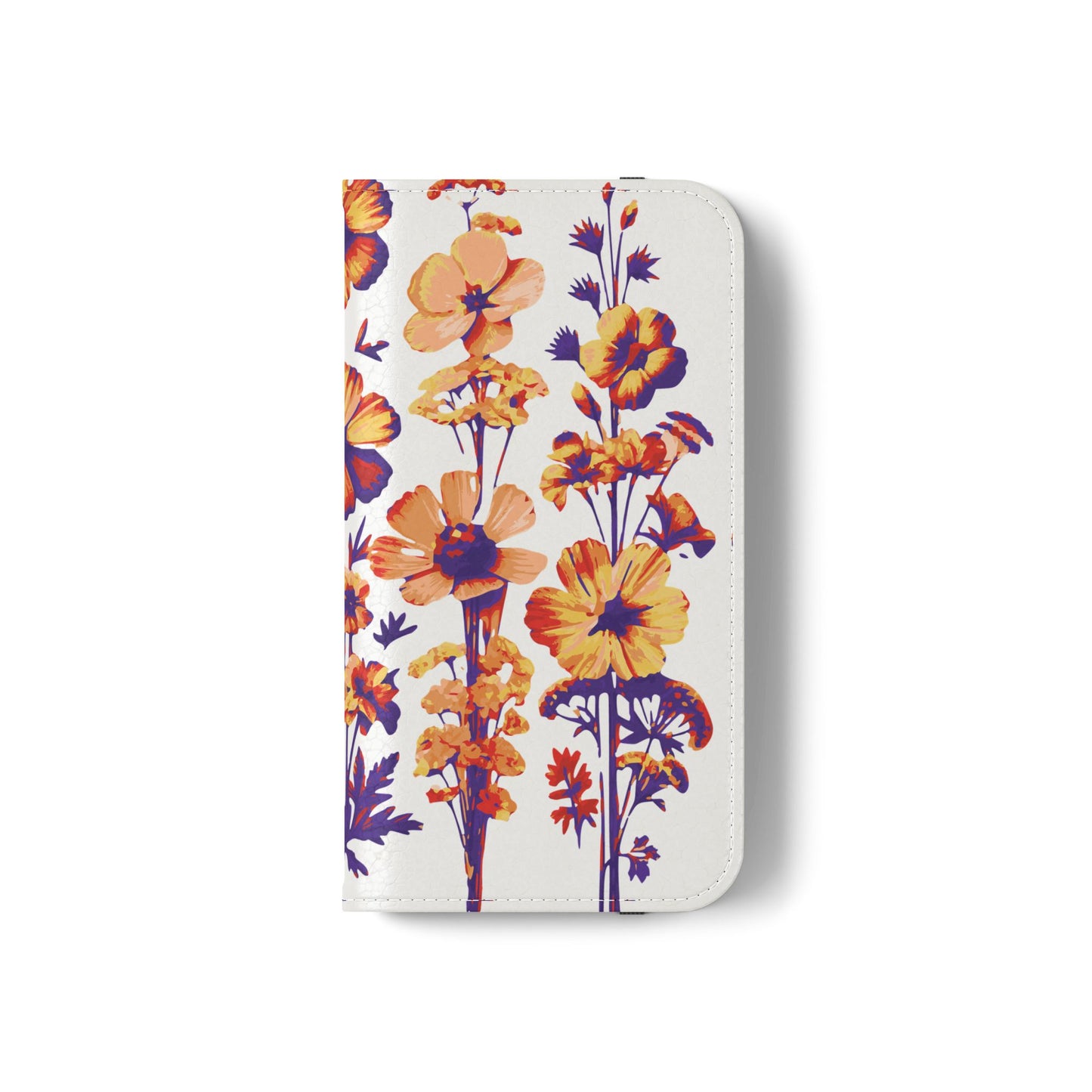 Floral Flip Case - Stylish Phone Wallet with Flower Design
