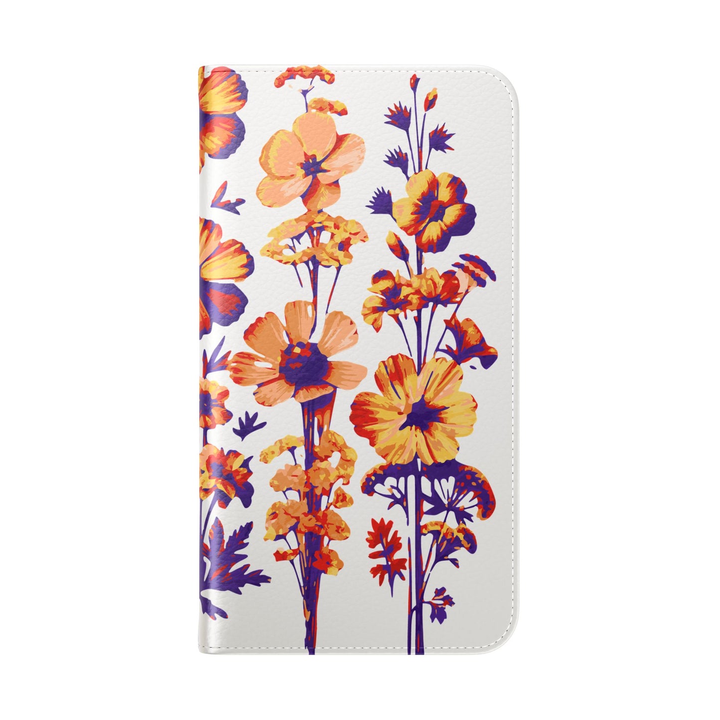 Floral Flip Case - Stylish Phone Wallet with Flower Design