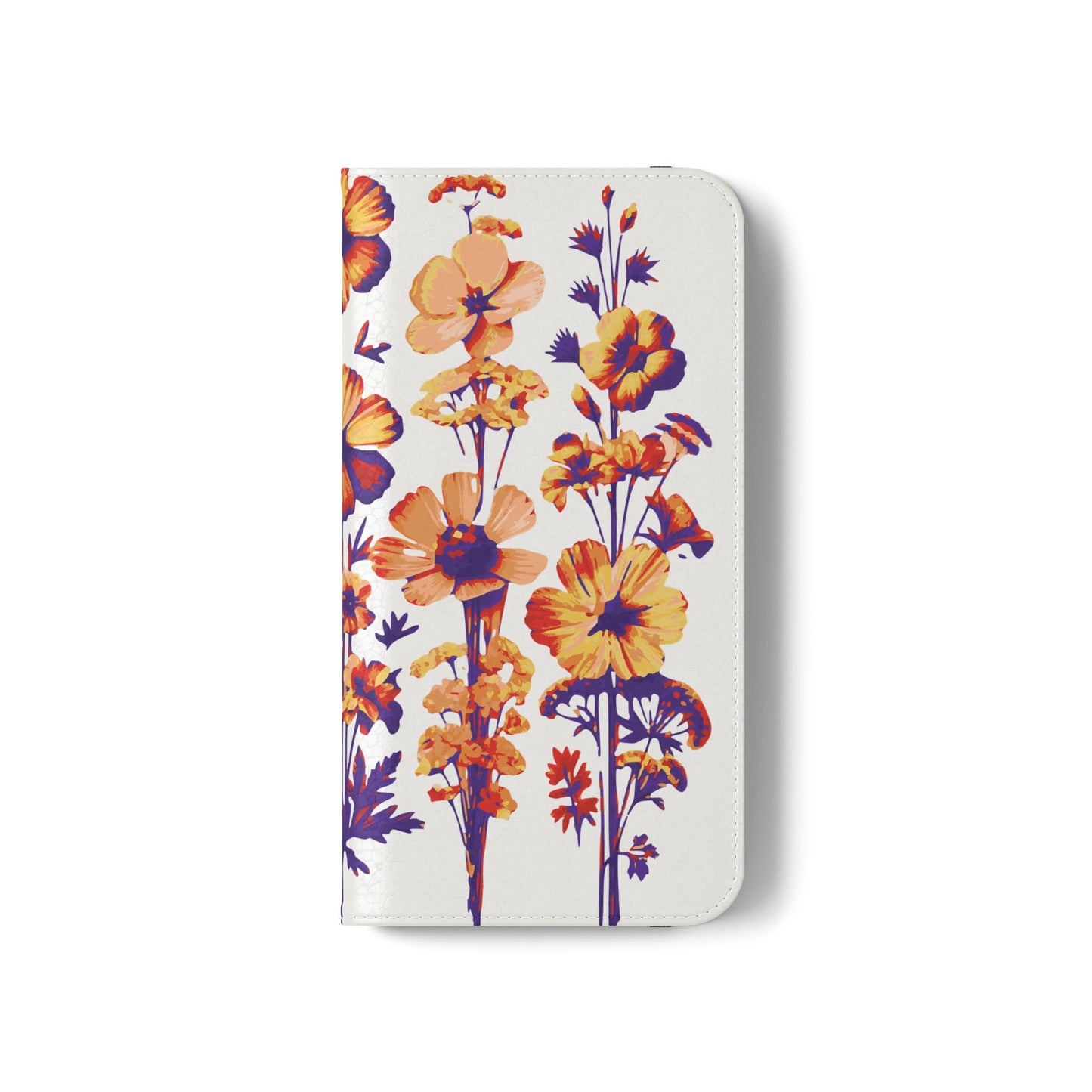 Floral Flip Case - Stylish Phone Wallet with Flower Design