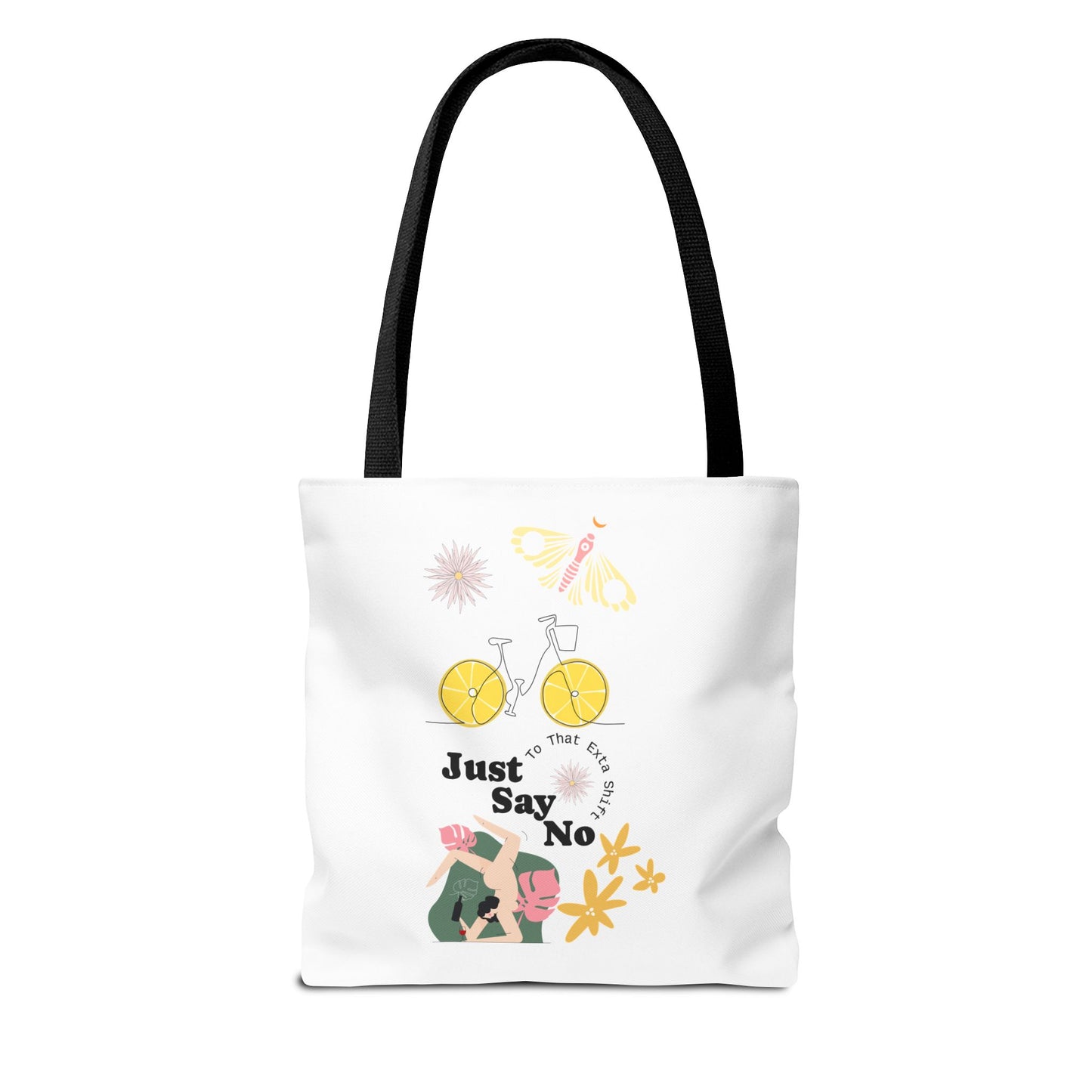 Just Say No Inspirational Tote Bag - Eco-Friendly Carryall for Everyday Use