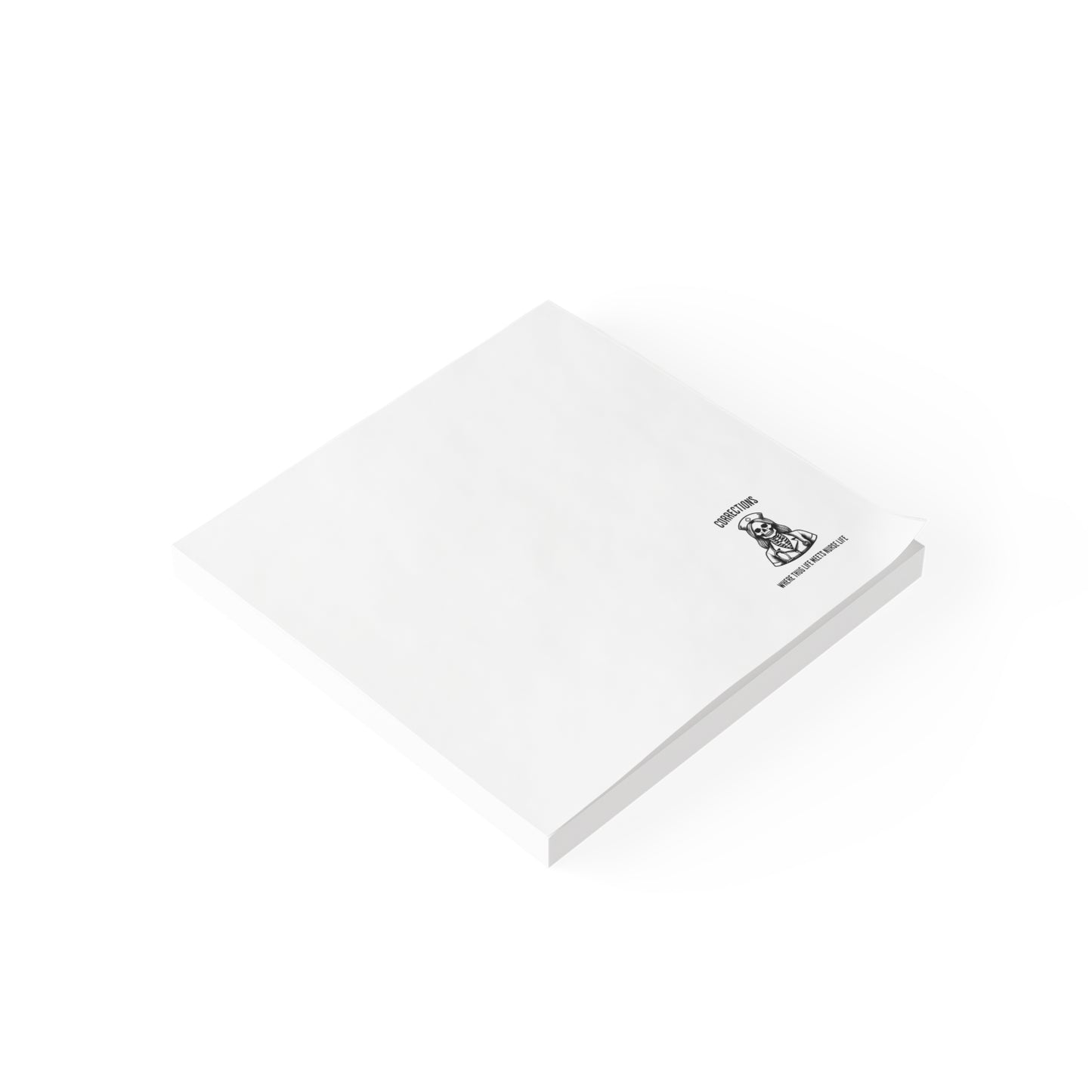 Funny Correctional Officer Notepad, Cute Post-it® Note Pads for Office, Gift for Corrections Nurse, Desk Accessories, Unique Stationery