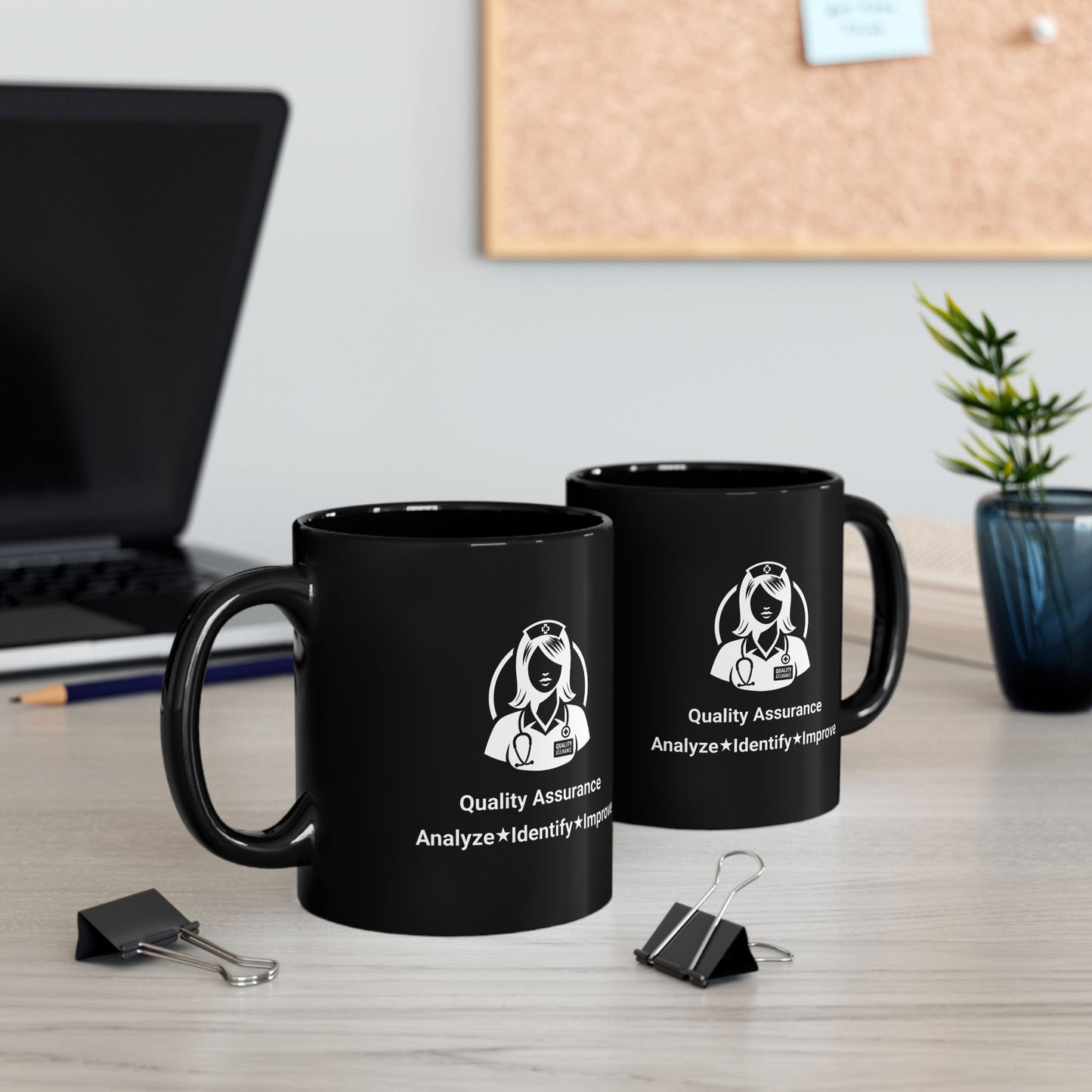 Quality Assurance Motivational Black Mug - 11oz & 15oz