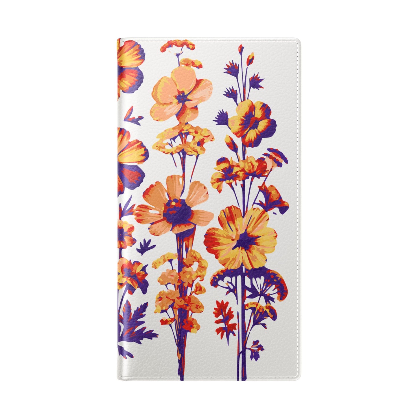 Floral Flip Case - Stylish Phone Wallet with Flower Design