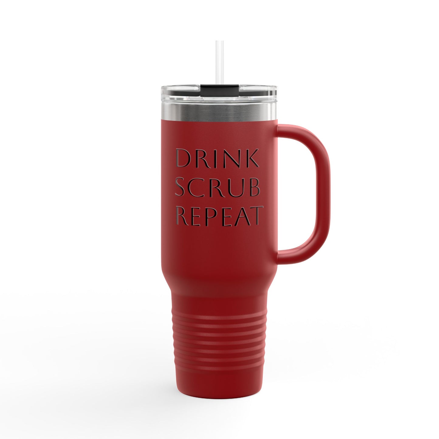 Insulated Travel Mug - Drink Scrub Repeat - 40oz