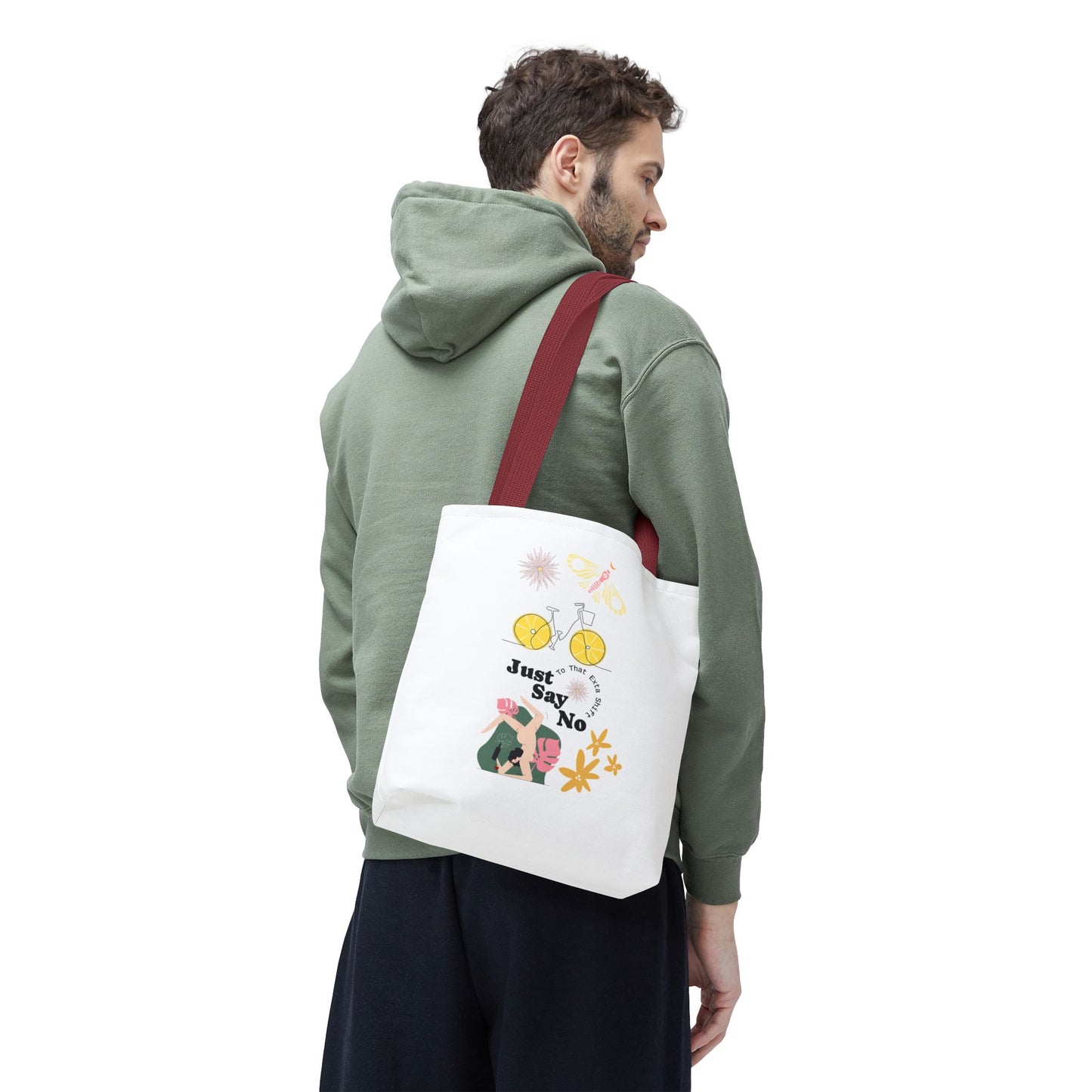 Just Say No Inspirational Tote Bag - Eco-Friendly Carryall for Everyday Use