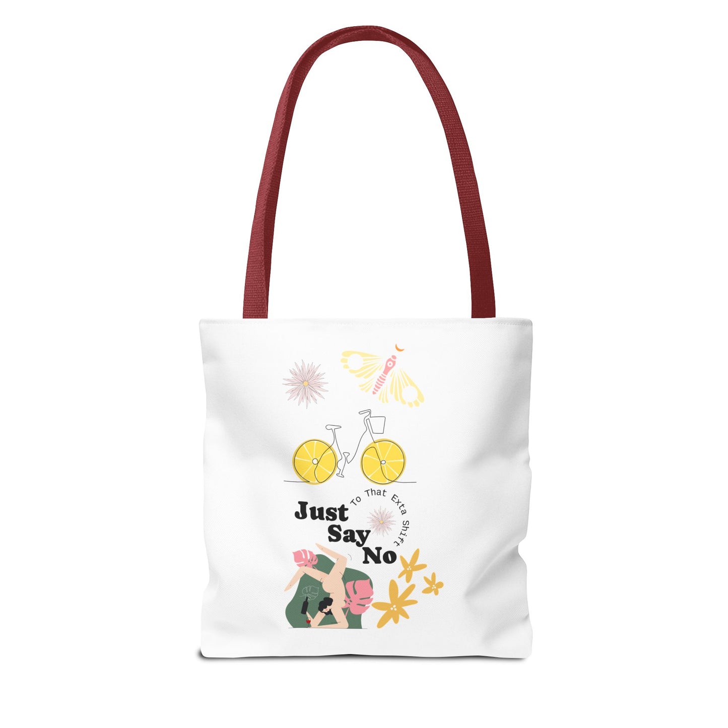 Just Say No Inspirational Tote Bag - Eco-Friendly Carryall for Everyday Use