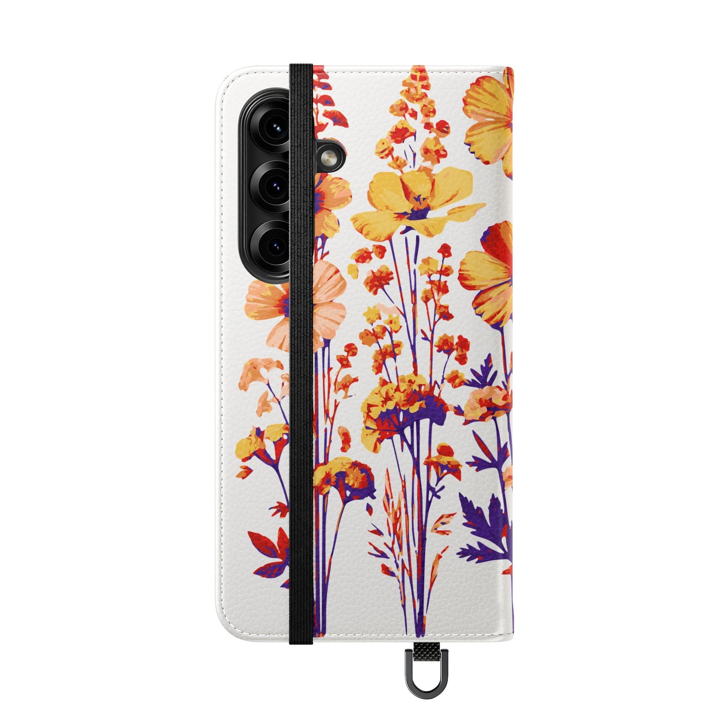 Floral Flip Case - Stylish Phone Wallet with Flower Design