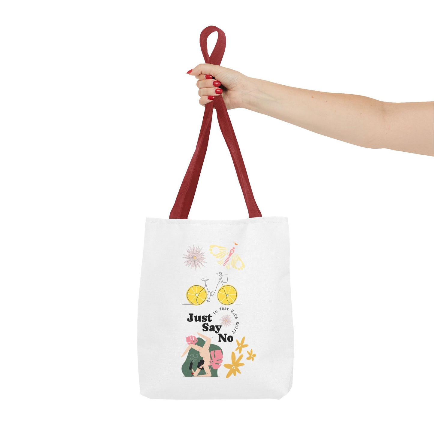 Just Say No Inspirational Tote Bag - Eco-Friendly Carryall for Everyday Use