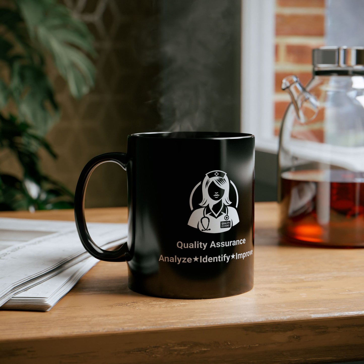 Quality Assurance Motivational Black Mug - 11oz & 15oz