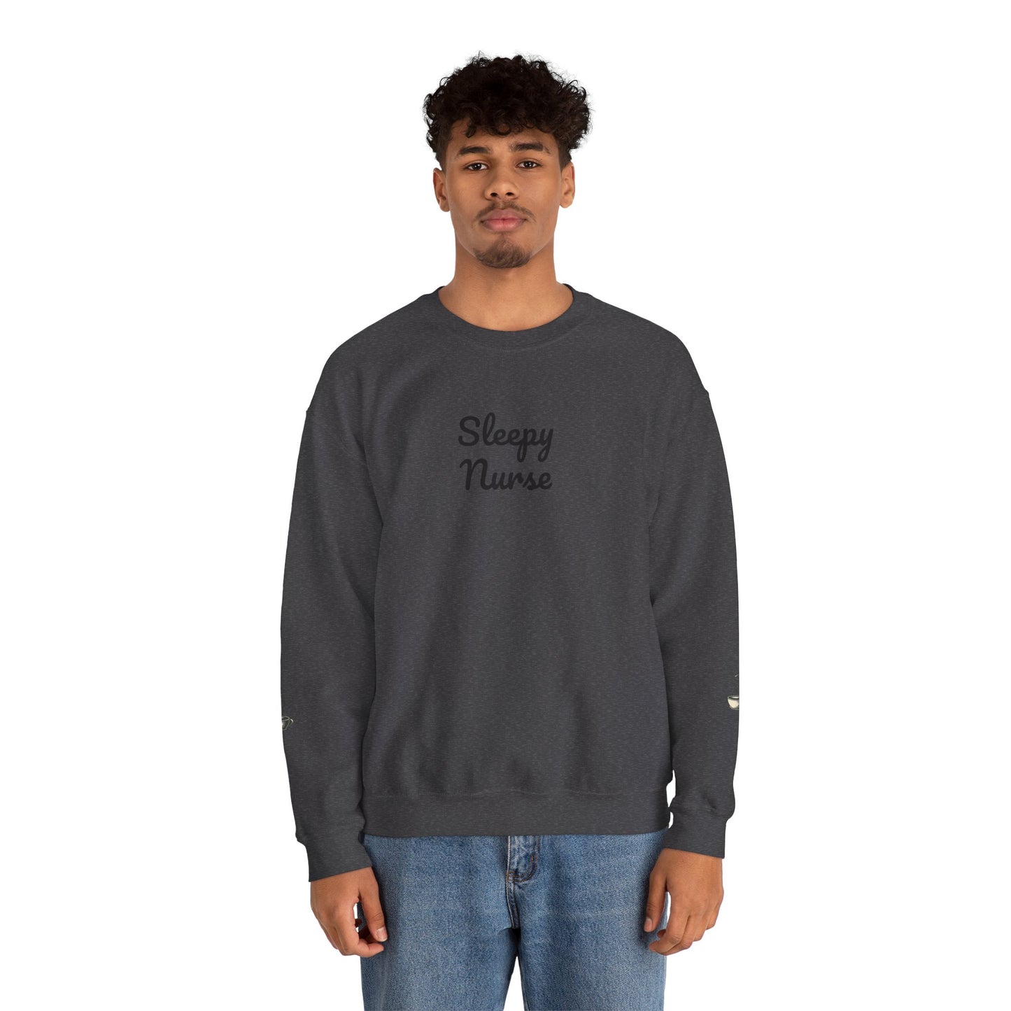Sleepy Nurse Vibes Unisex Crewneck Sweatshirt - Cozy and Relaxed