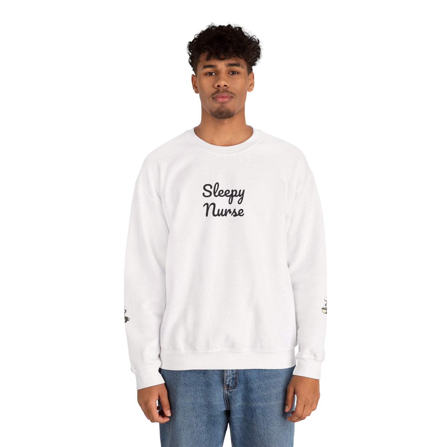 Sleepy Nurse Vibes Unisex Crewneck Sweatshirt - Cozy and Relaxed