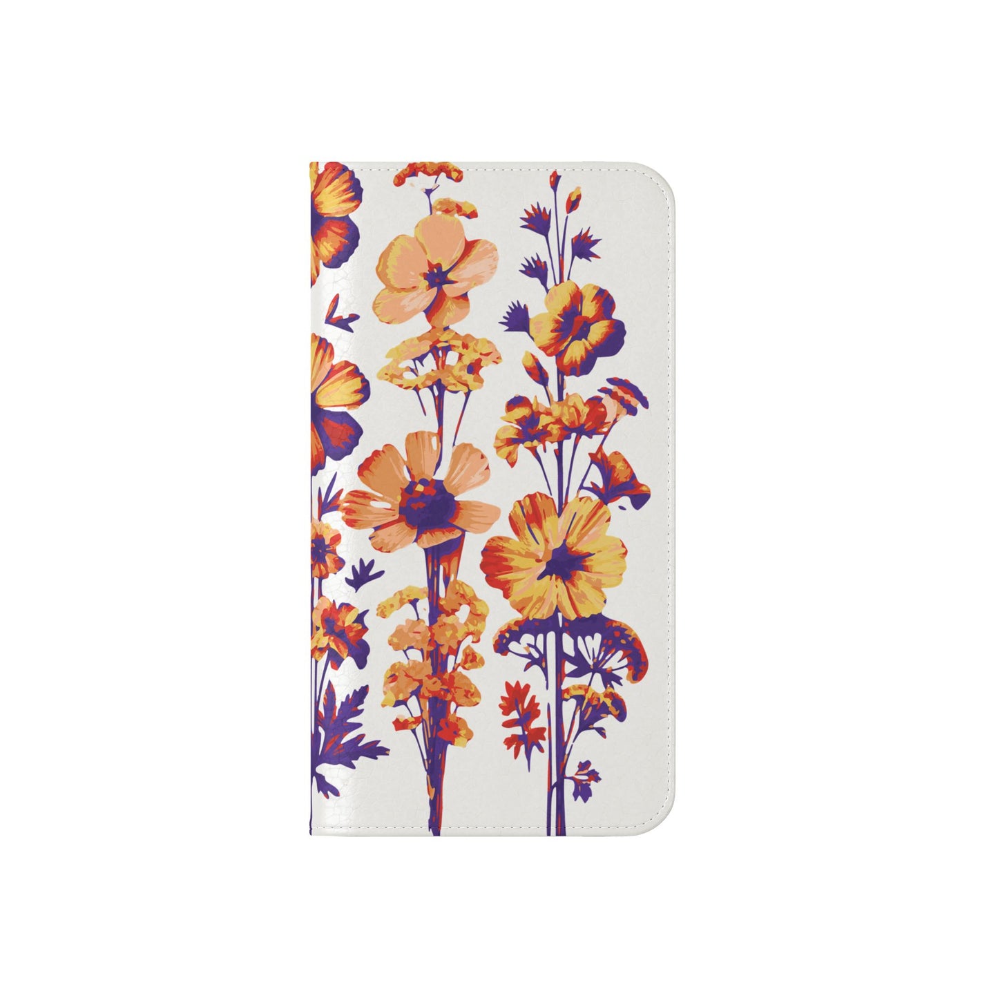 Floral Flip Case - Stylish Phone Wallet with Flower Design