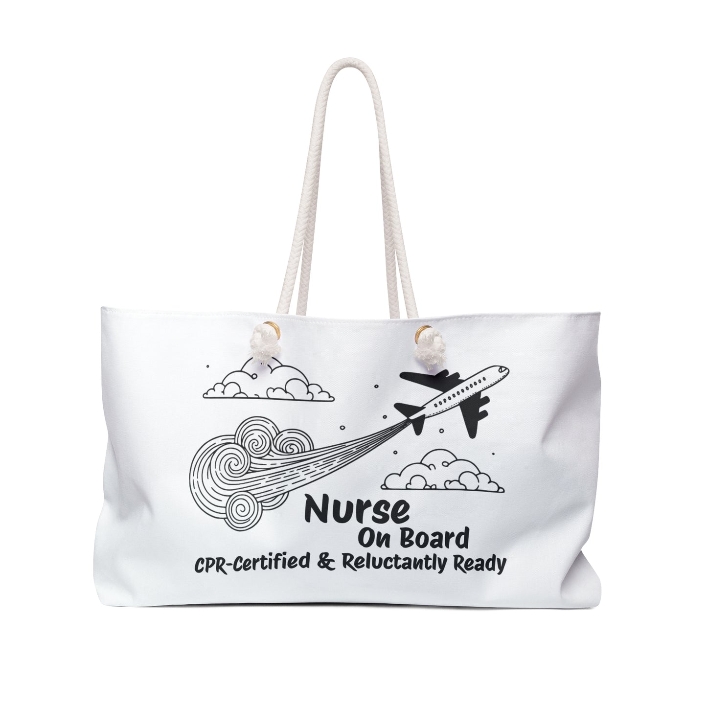 Nurse Travel Weekender Bag - Ideal Gift for Nurses, Vacation Bag, Hospital Shift Tote, Air Travel Essentials, Funny Nurse Gift