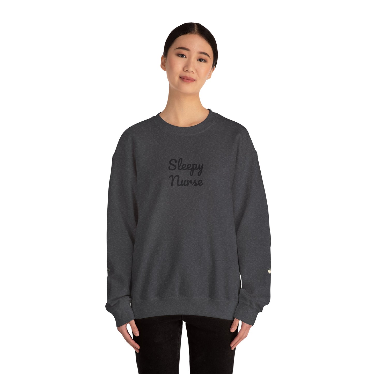 Sleepy Nurse Vibes Unisex Crewneck Sweatshirt - Cozy and Relaxed
