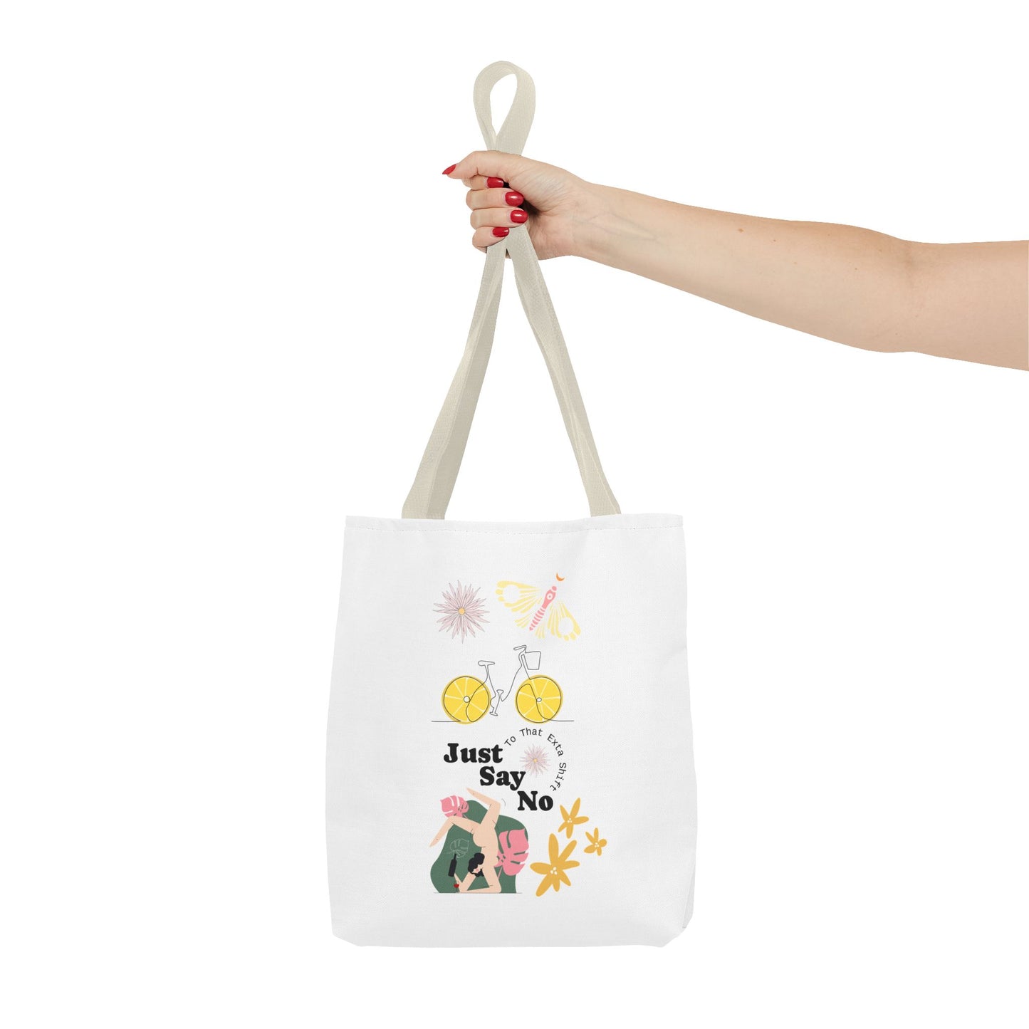 Just Say No Inspirational Tote Bag - Eco-Friendly Carryall for Everyday Use