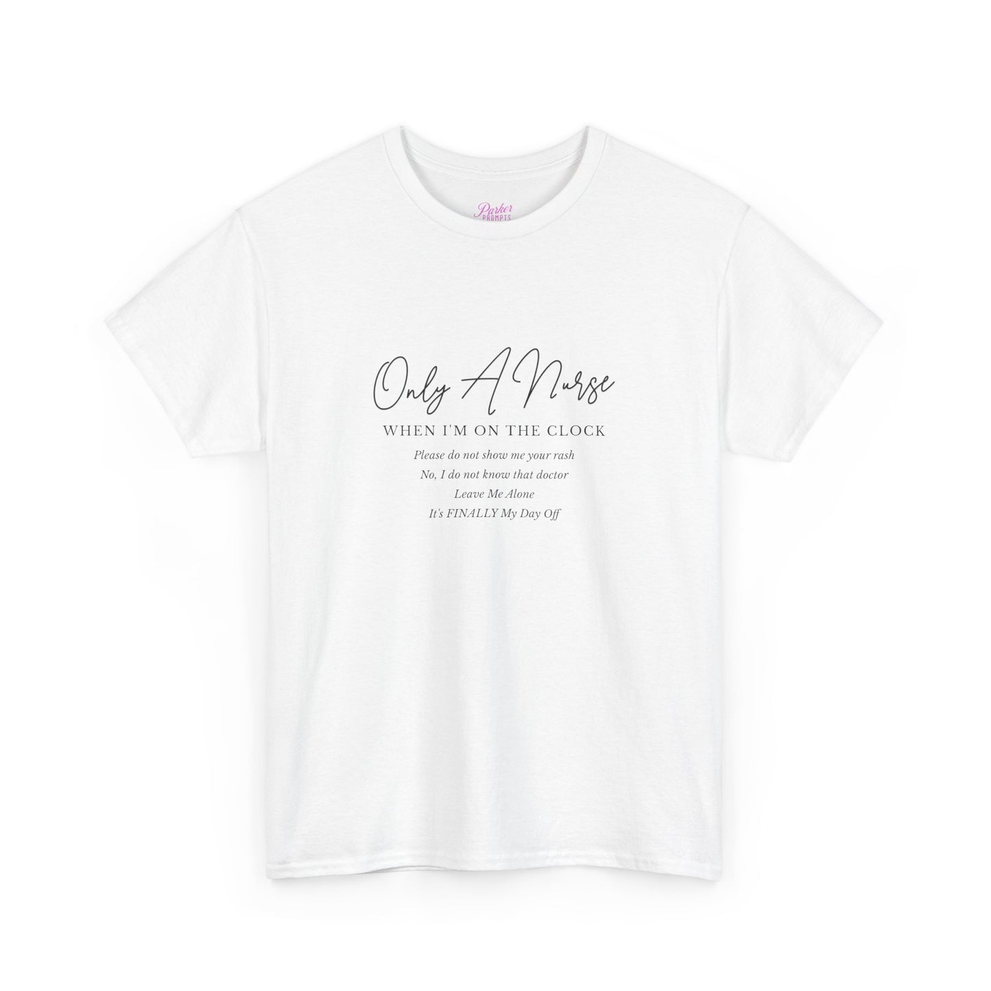Nurse On The Clock Tee, Medical Staff Shirt, Healthcare Worker Gift, Unisex T-Shirt, Nursing Graduation Present, Hospital Apparel