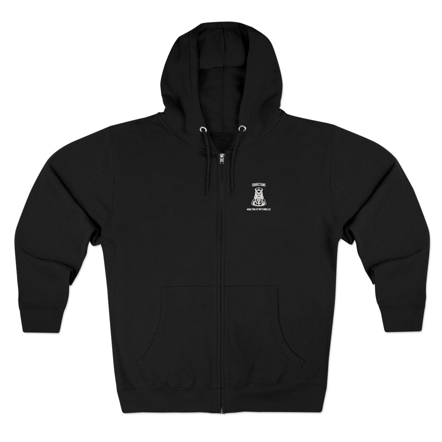 Nurse Life Zip Hoodie, Corrections Nurse Jacket, Thug Life Nurse Hoodie, Hard Core Nurse Apparel, Nurse Merchandise