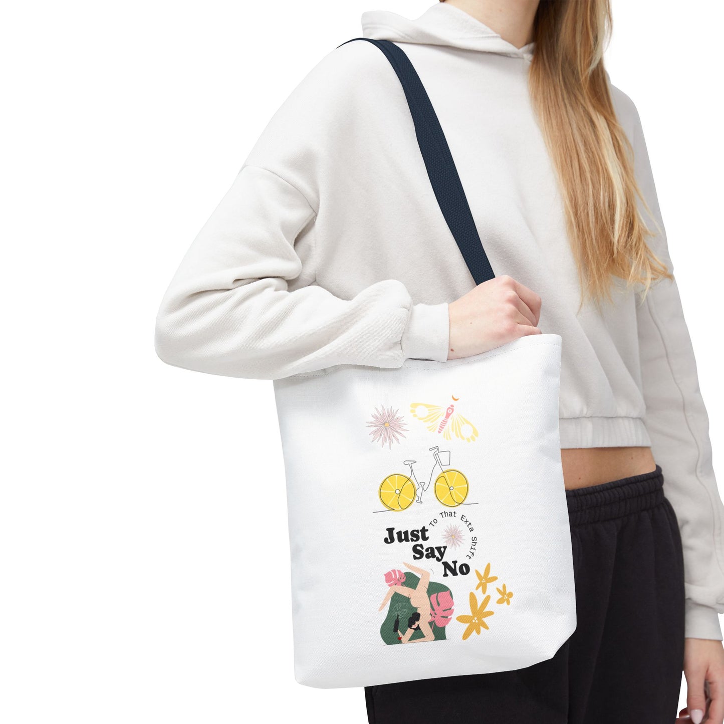 Just Say No Inspirational Tote Bag - Eco-Friendly Carryall for Everyday Use