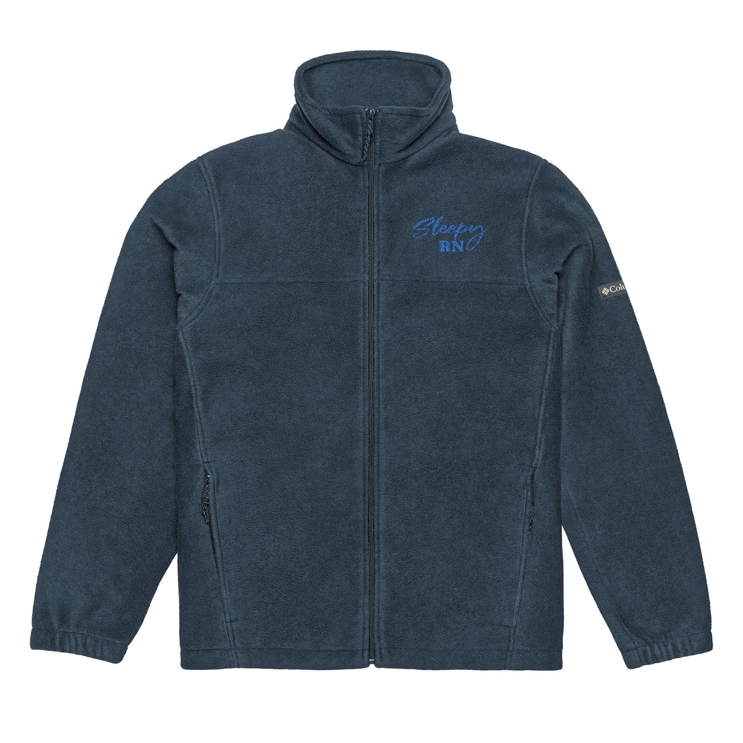Sleepy RN Unisex Columbia Fleece Jacket, Cozy Outdoor Wear, Perfect for Hiking, Casual Days, Embroidered Gift, Winter Essential