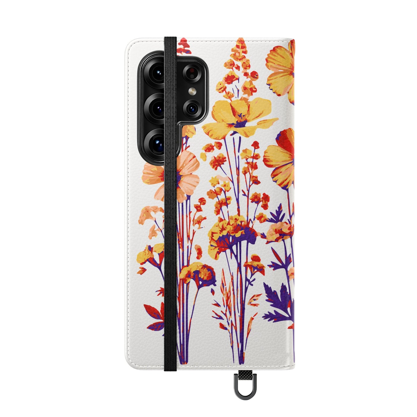Floral Flip Case - Stylish Phone Wallet with Flower Design