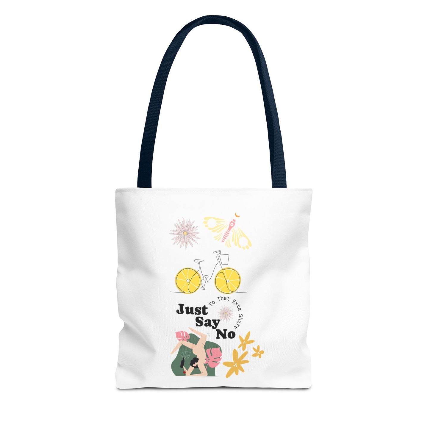 Just Say No Inspirational Tote Bag - Eco-Friendly Carryall for Everyday Use