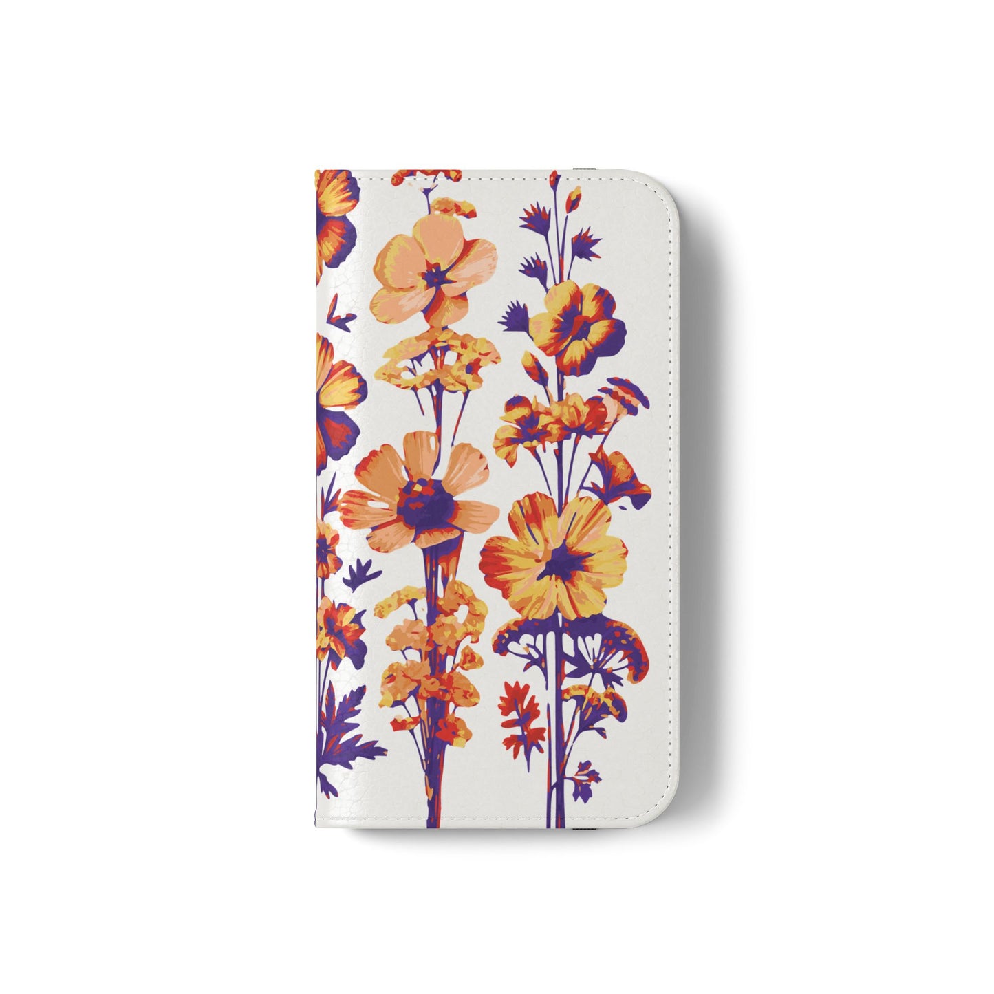 Floral Flip Case - Stylish Phone Wallet with Flower Design