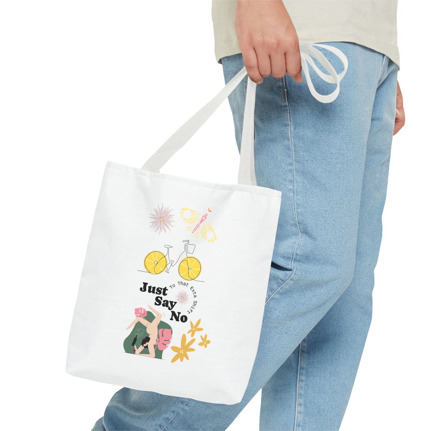 Just Say No Inspirational Tote Bag - Eco-Friendly Carryall for Everyday Use
