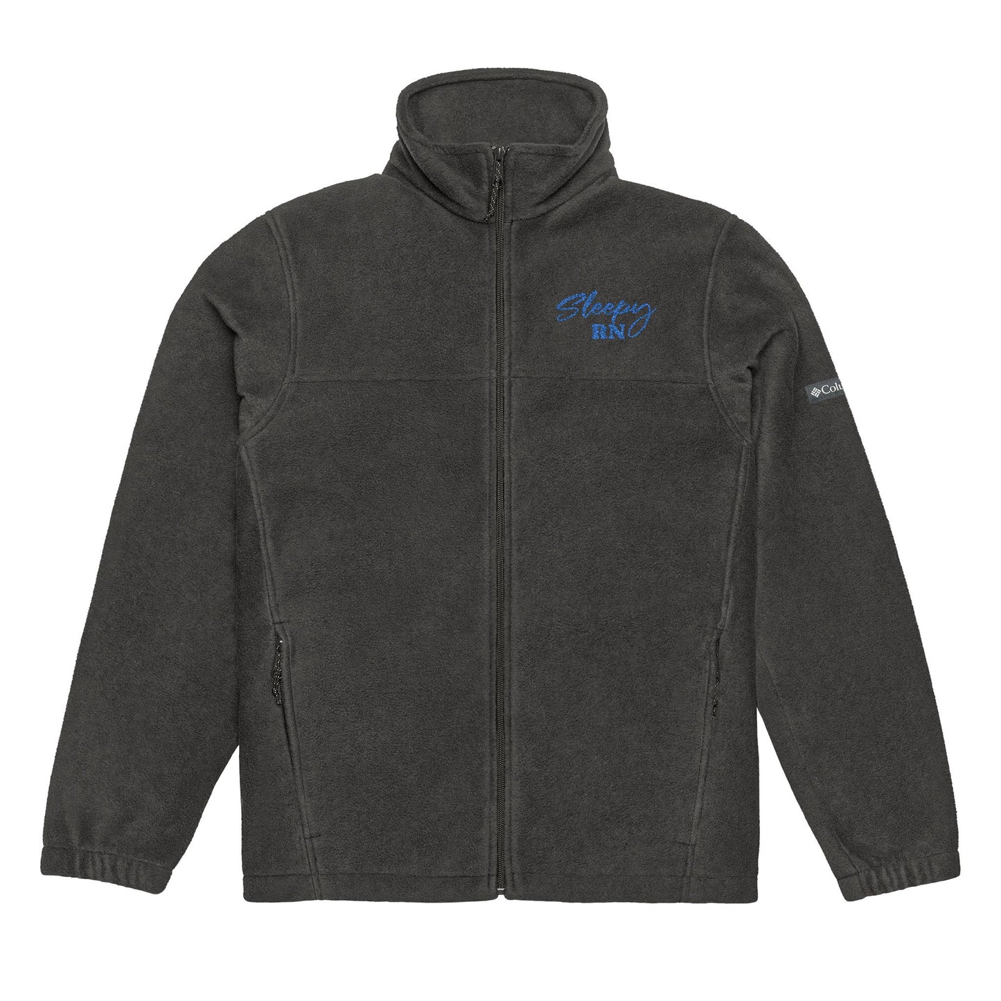 Sleepy RN Unisex Columbia Fleece Jacket, Cozy Outdoor Wear, Perfect for Hiking, Casual Days, Embroidered Gift, Winter Essential