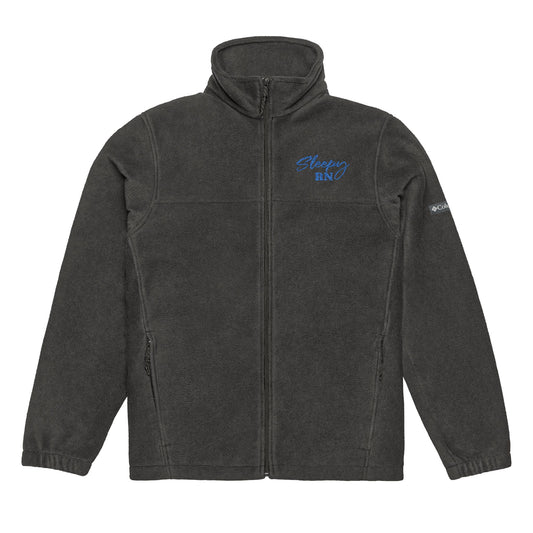 Sleepy RN Unisex Columbia Fleece Jacket, Cozy Outdoor Wear, Perfect for Hiking, Casual Days, Embroidered Gift, Winter Essential
