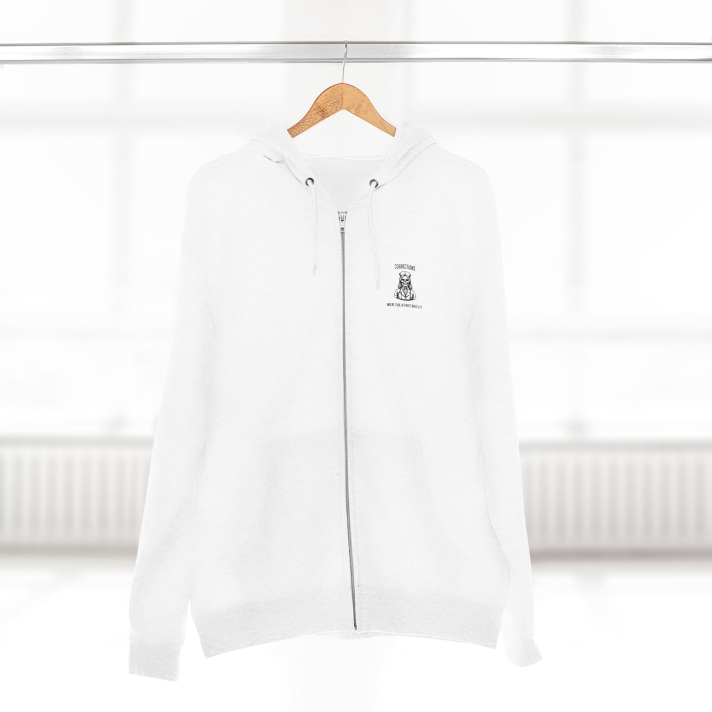 Nurse Life Zip Hoodie, Corrections Nurse Jacket, Thug Life Nurse Hoodie, Hard Core Nurse Apparel, Nurse Merchandise