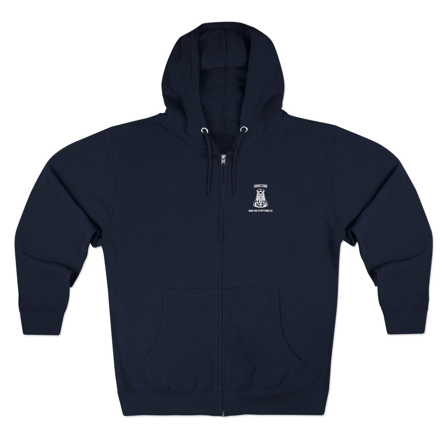 Nurse Life Zip Hoodie, Corrections Nurse Jacket, Thug Life Nurse Hoodie, Hard Core Nurse Apparel, Nurse Merchandise