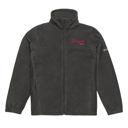 Boujee RN Cozy Embroidered Columbia Fleece Jacket | Perfect for Outdoor Adventures, Gift for Him/Her, Winter Wear, Hiking, Campfire Apparel